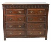 OAK OVERSIZED EIGHT DRAWER DRE