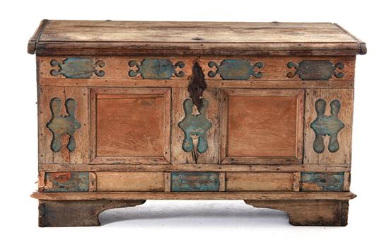 Oak painted blanket chest 17th/18th