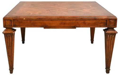 OAK PARQUETRY TOP COFFEE TABLEOak