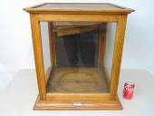 OAK PIE CASE, COUNTERTOP DISPL