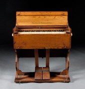 Oak portable pump organ Estey