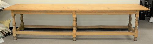 OAK REFECTORY TABLE, NOW WITH