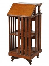 OAK REVOLVING BOOKCASEOak Revo