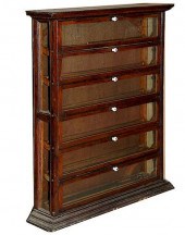 OAK RIBBON CABINETc 1900 a 6 s