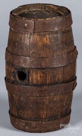 OAK RUNDLET, EARLY 19TH C.Oak