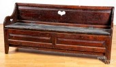 OAK SETTLE BENCH, EARLY 19TH C