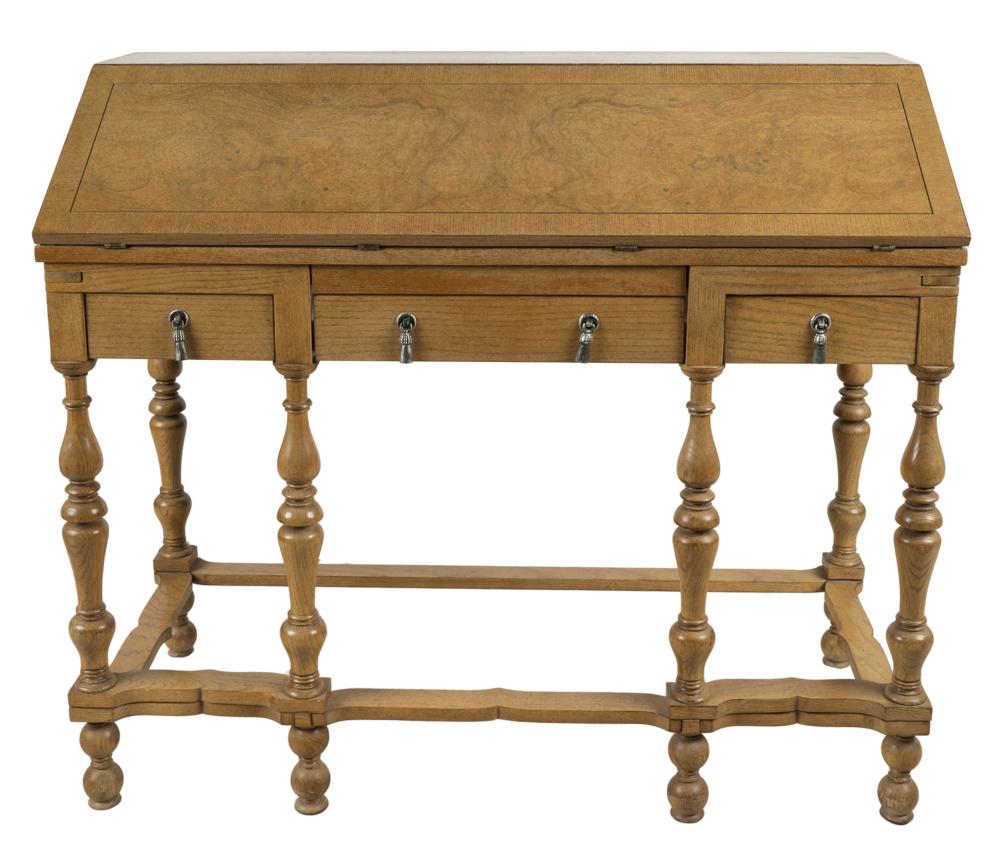 OAK SLANT-FRONT DESK20th century,