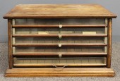 Oak spool cabinet "Winsted Sil