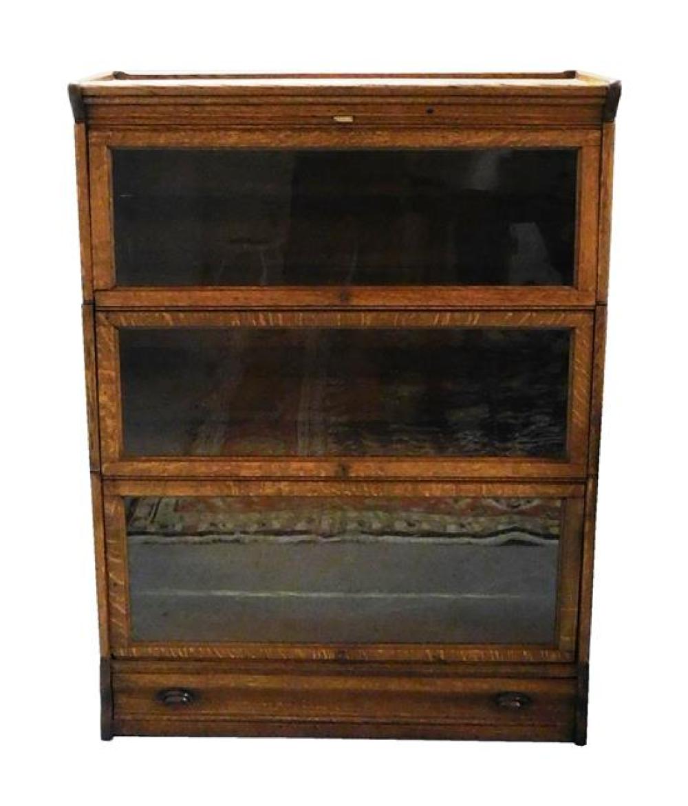 OAK STACKING BOOKCASE, C. EARLY