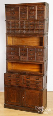 OAK STACKING COMBINATION BOOKC