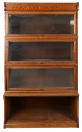 OAK STACKING LAWYERS BOOKCASEf