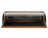 OAK TABLETOP VITRINEwith rear