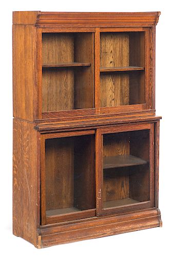 OAK TWO SECTION DANNER SLIDING DOOR