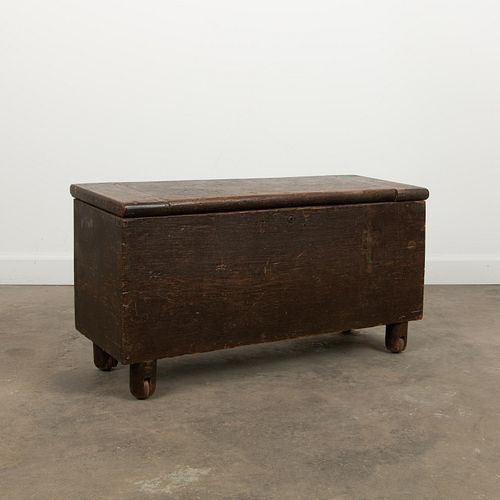 OAK VALUABLES CHEST, 18TH C.Early