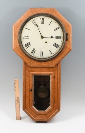 OAK WALL CLOCK FROM TRAIN STAT