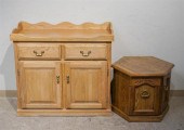 OAK WASH STAND AND HEXAGONAL S