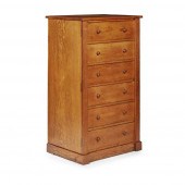 OAK WELLINGTON CHEST
LATE 19TH