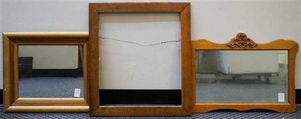 OAK WOOD CARVED MIRROR; TOGETHER