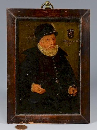 O/B PORTRAIT OF MAN DATED