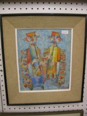 Obican Watercolor ''Musicians'