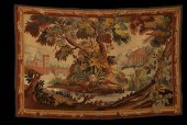 Oblong Aubusson Tapestry,  fea