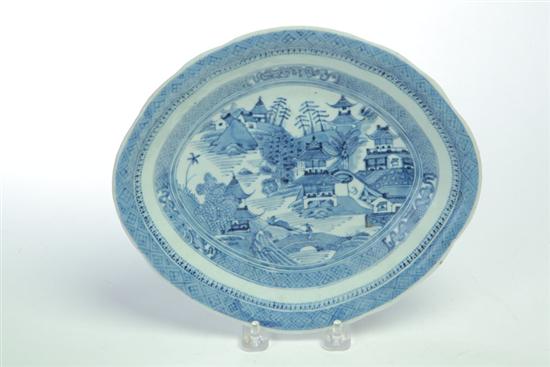 OBLONG DISH.  China  mid 19th