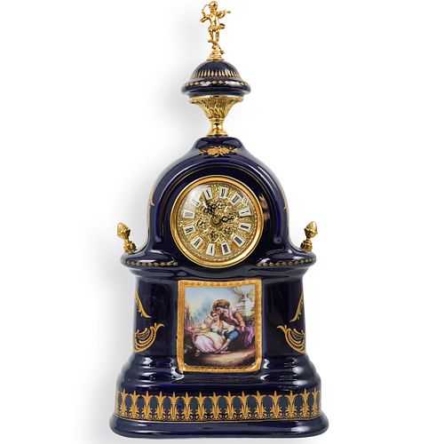 OC & CO PORCELAIN CLOCKDESCRIPTION: