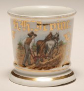 Occupational shaving mug, Farm