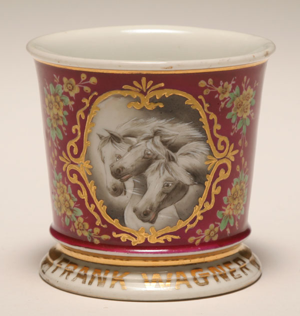 Occupational shaving mug, Three