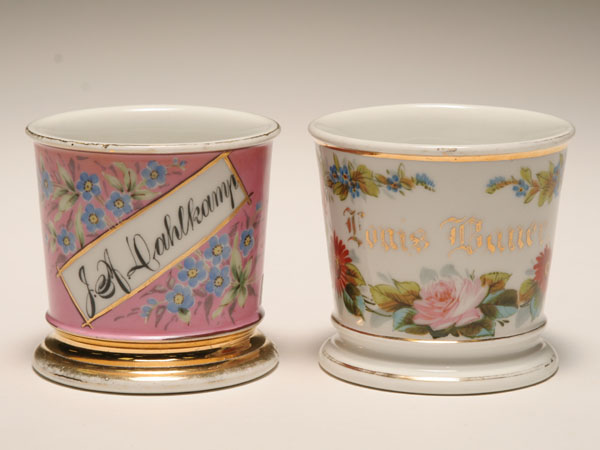 Occupational shaving mug, Two