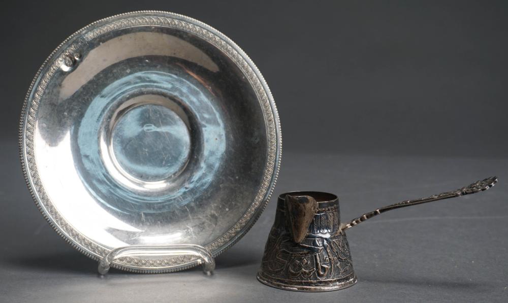 OCCUPIED EGYPTIAN 900-SILVER SAUCER