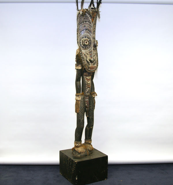 Oceanic carved wooden male