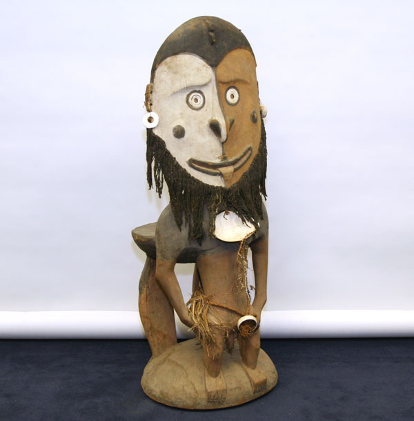 Oceanic carved wooden orator's