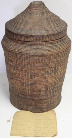OCEANIC COVERED BASKET, CA 1860
