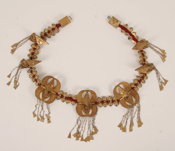 Oceanic gilt metal belt, probably