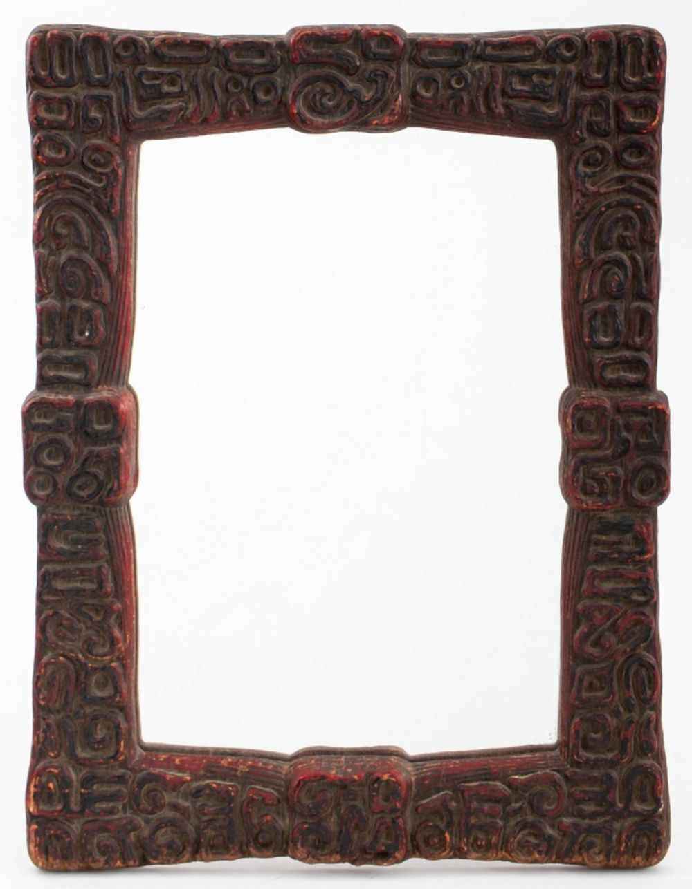 OCEANIC HAND-CARVED HARDWOOD MIRROR