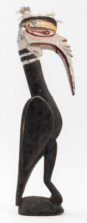 OCEANIC HAND-CARVED WOOD BIRD