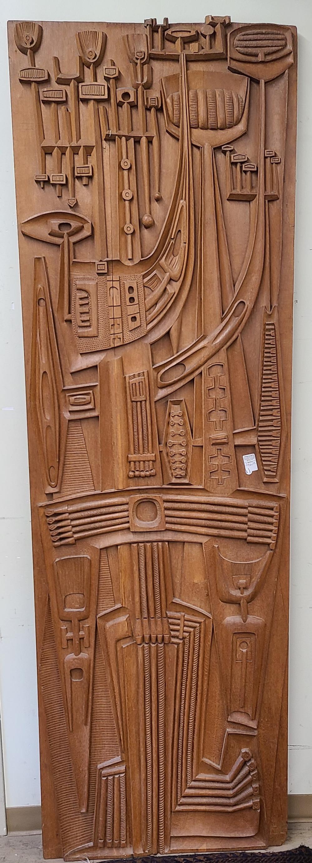 OCEPA EL PROGRESO, CARVED TEAK