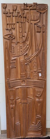 OCEPA EL PROGRESO, CARVED TEAK