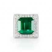 OCTAGON EMERALD MENS RINGOCTAG