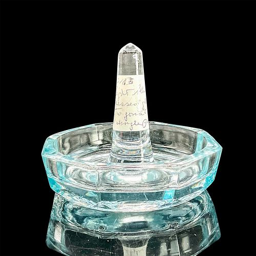 OCTAGON SHAPED BLUE GLASS RING