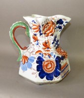 OCTAGONAL BASE IRONSTONE GAUDY