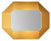 OCTAGONAL GILTWOOD BEVELED MIR