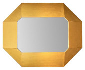 OCTAGONAL GILTWOOD BEVELED MIR