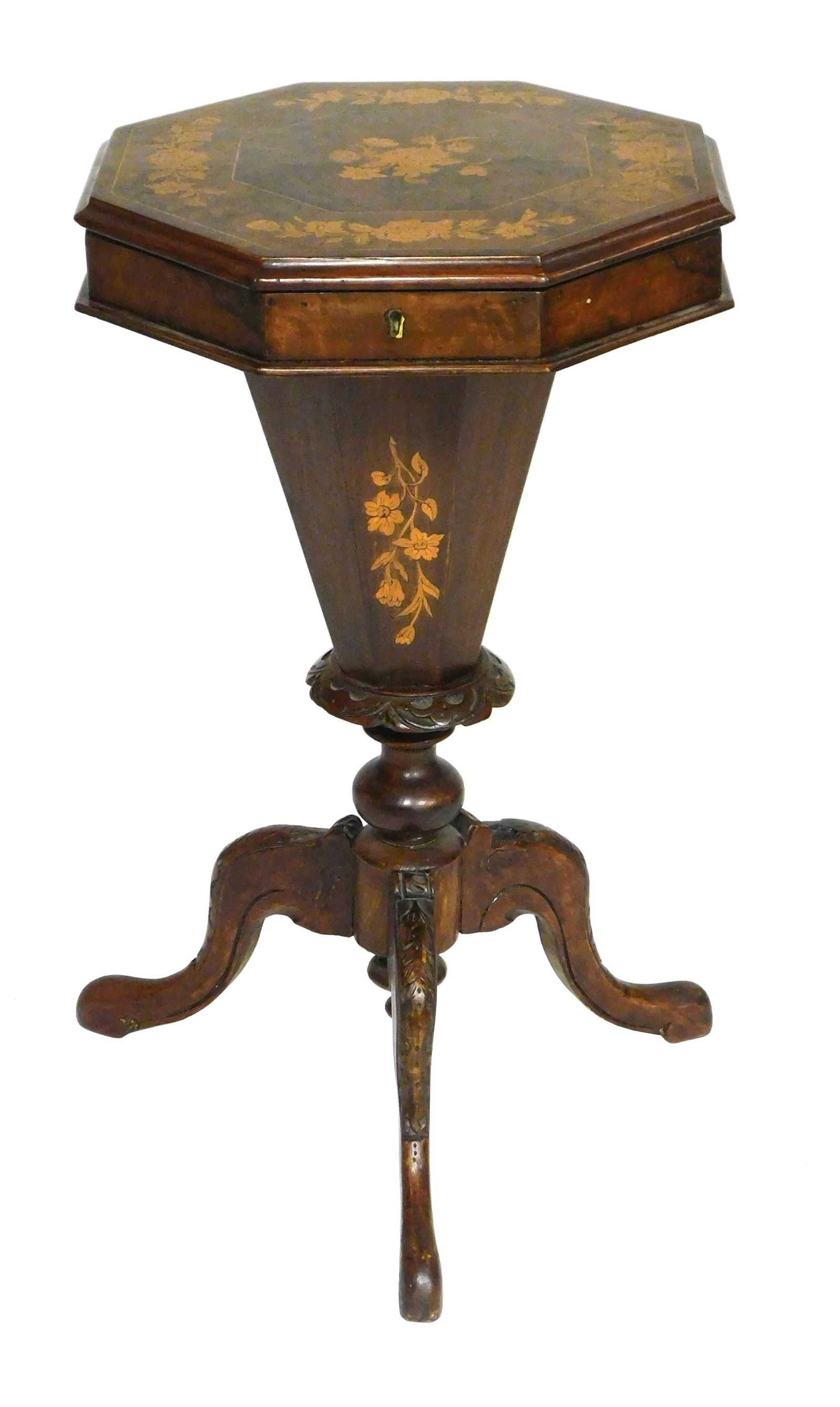 OCTAGONAL SEWING STAND WITH