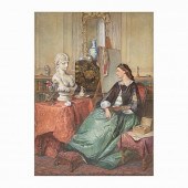 OCTAVIUS OAKLEY WATERCOLOR OF