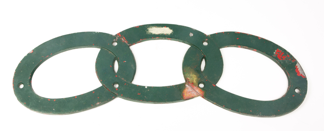 ODD FELLOWS CAST IRON SIGN, Odd