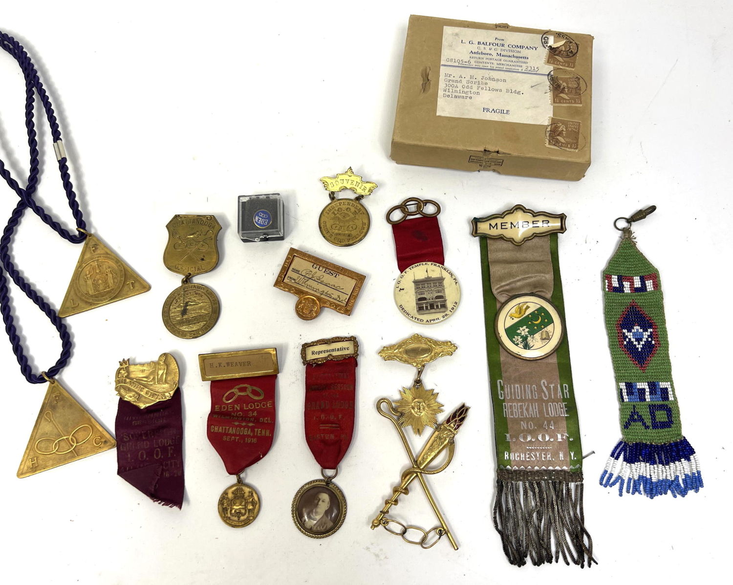 Odd fellows Medals lot. from Odd