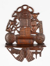 ODD FELLOWS SOCIETY WALL SHELF