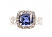 ODELIA 18K WG SAPPHIRE & DIAMO